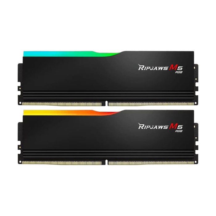 رم کامپیوتر DDR5 دو کاناله 6000 مگاهرتز CL36 جی اسکیل RipJaws M5 RGB ظرفیت 32 گیگابایت